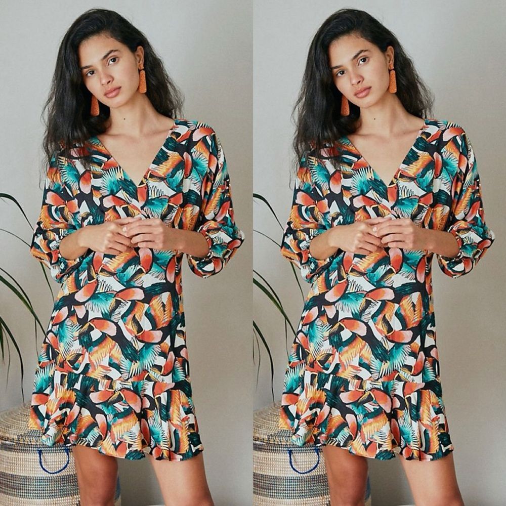 Anthropologie Farm Rio Tucanes Mini Dress